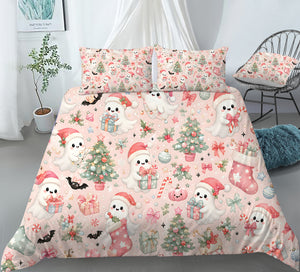 Cute Spooky Christmas Duvet Cover Set - Print 33