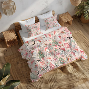 Cute Spooky Christmas Duvet Cover Set - Print 32