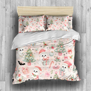 Cute Spooky Christmas Duvet Cover Set - Print 31