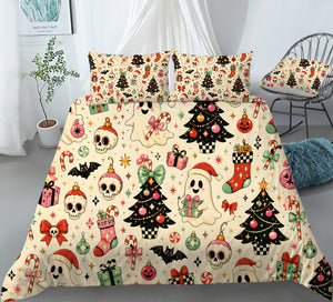 Spooky Christmas Duvet Cover Set - Print 3