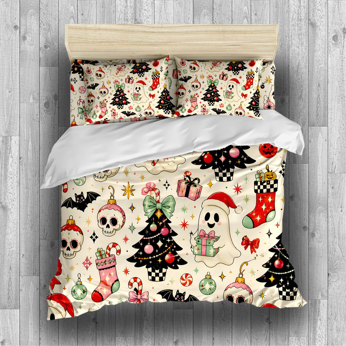 Spooky Christmas Duvet Cover Set - Print 1