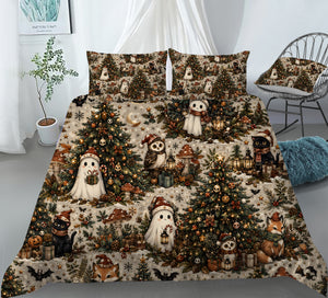 Spooky Christmas Duvet Cover Set - Print 9