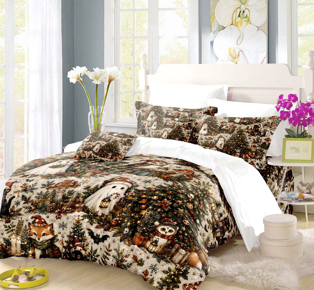 Spooky Christmas Duvet Cover Set - Print 12