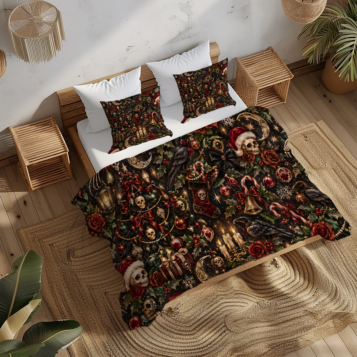 Spooky Christmas Duvet Cover Set - Print 14