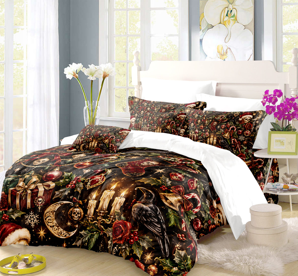 Spooky Christmas Duvet Cover Set - Print 18