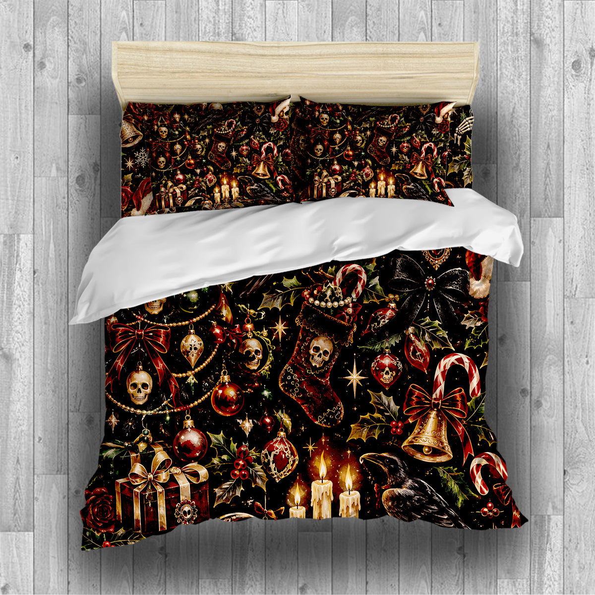 Spooky Christmas Duvet Cover Set - Print 13