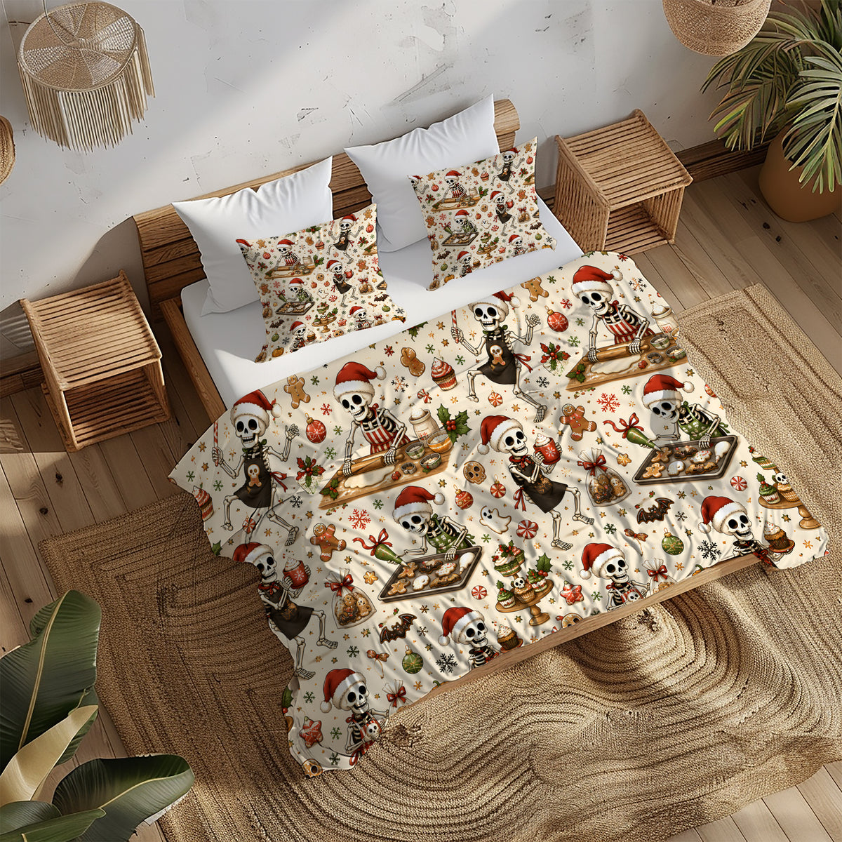 Spooky Christmas Duvet Cover Set - Print 26