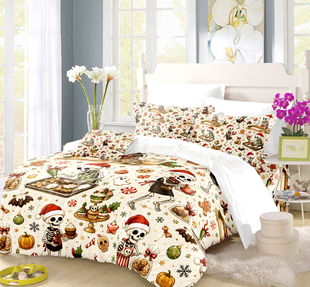 Spooky Christmas Duvet Cover Set - Print 30