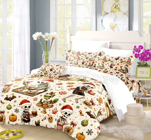 Spooky Christmas Duvet Cover Set - Print 30
