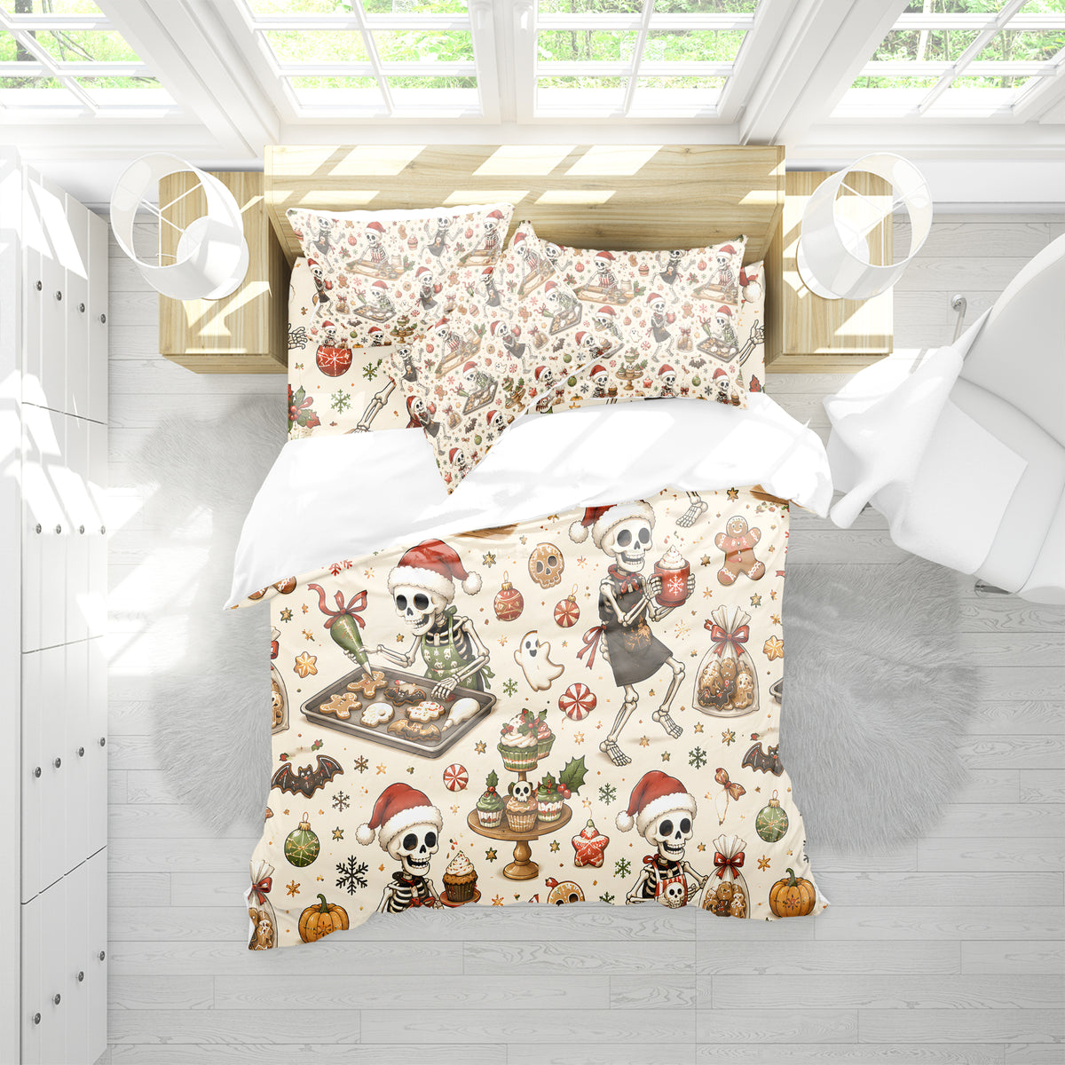 Spooky Christmas Duvet Cover Set - Print 29