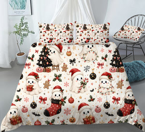 Spooky Christmas Duvet Cover Set - Print 33