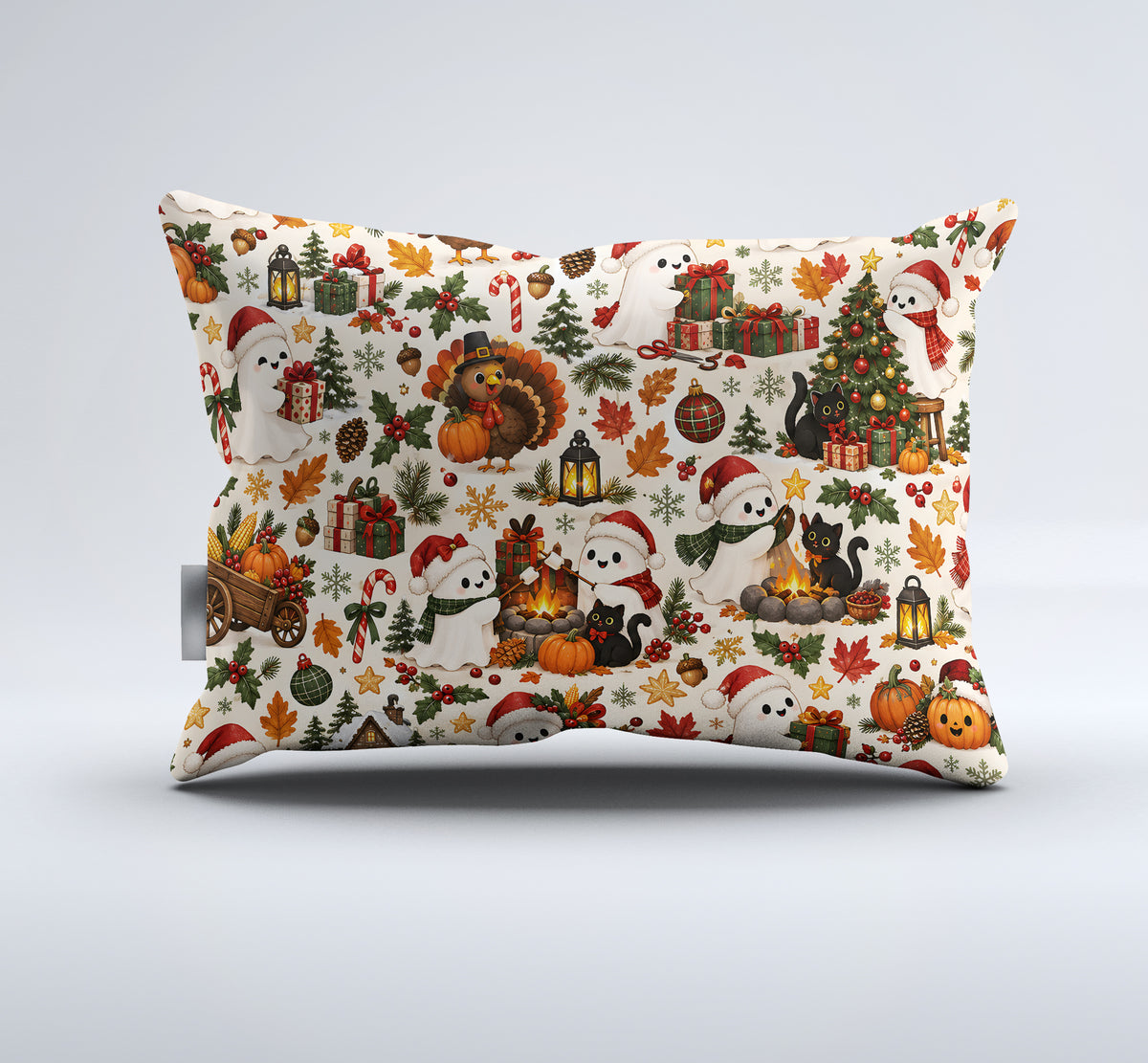 Halloween Thanksgiving Christmas Duvet Cover Set - Print 4
