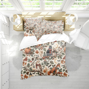 Halloween Thanksgiving Christmas Duvet Cover Set - Print 17