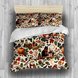 Halloween Thanksgiving Christmas Duvet Cover Set - Print 13