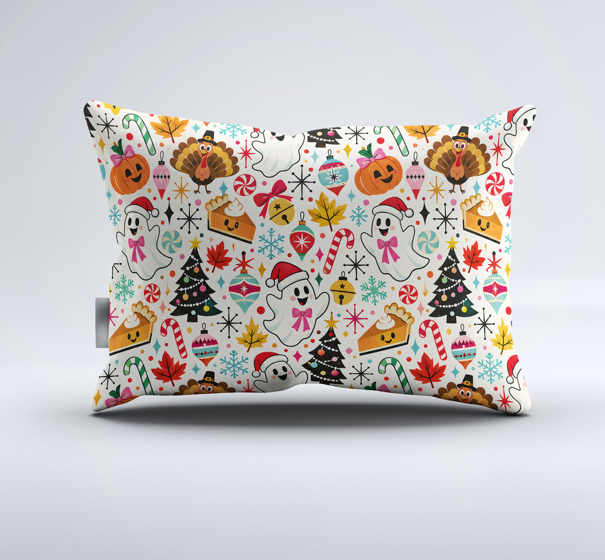 Halloween Thanksgiving Christmas Duvet Cover Set - Print 34