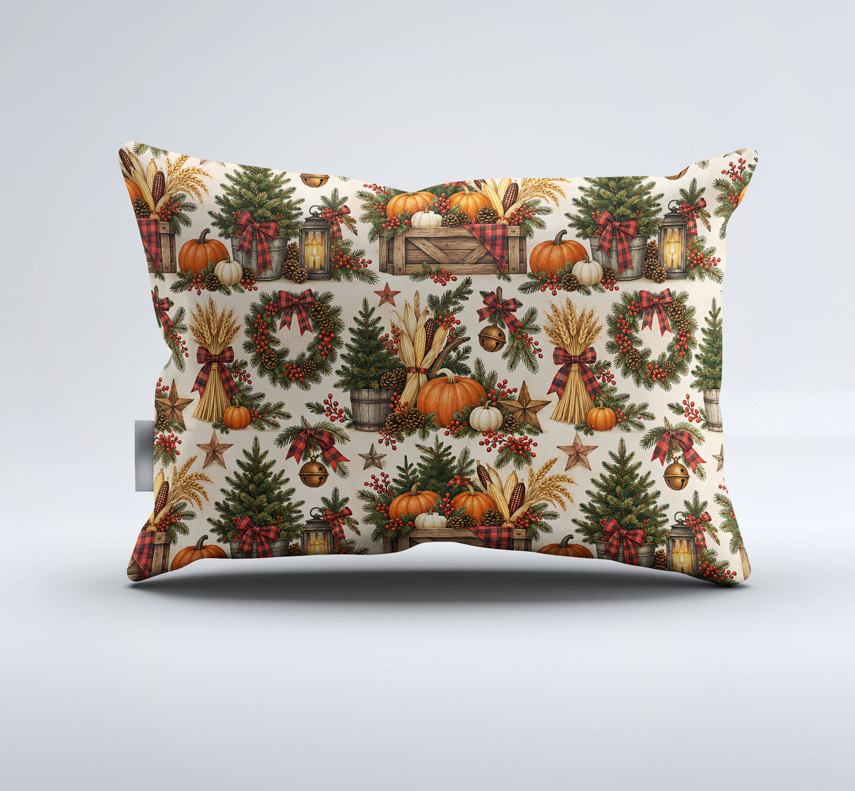 Fall Harvest & Christmas Duvet Cover Set - Print 16