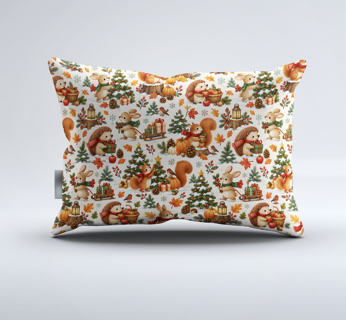 Fall Harvest & Christmas Duvet Cover Set - Print 34