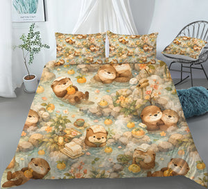 Cute Otter Duvet Cover Set - Print 21