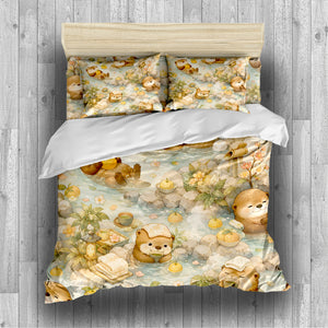 Cute Otter Duvet Cover Set - Print 19