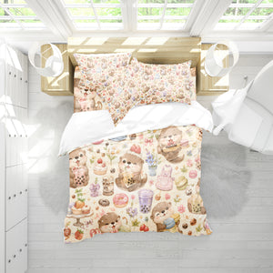 Cute Otter Duvet Cover Set - Print 29