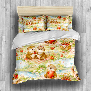 Cute Otter Duvet Cover Set - Print 31