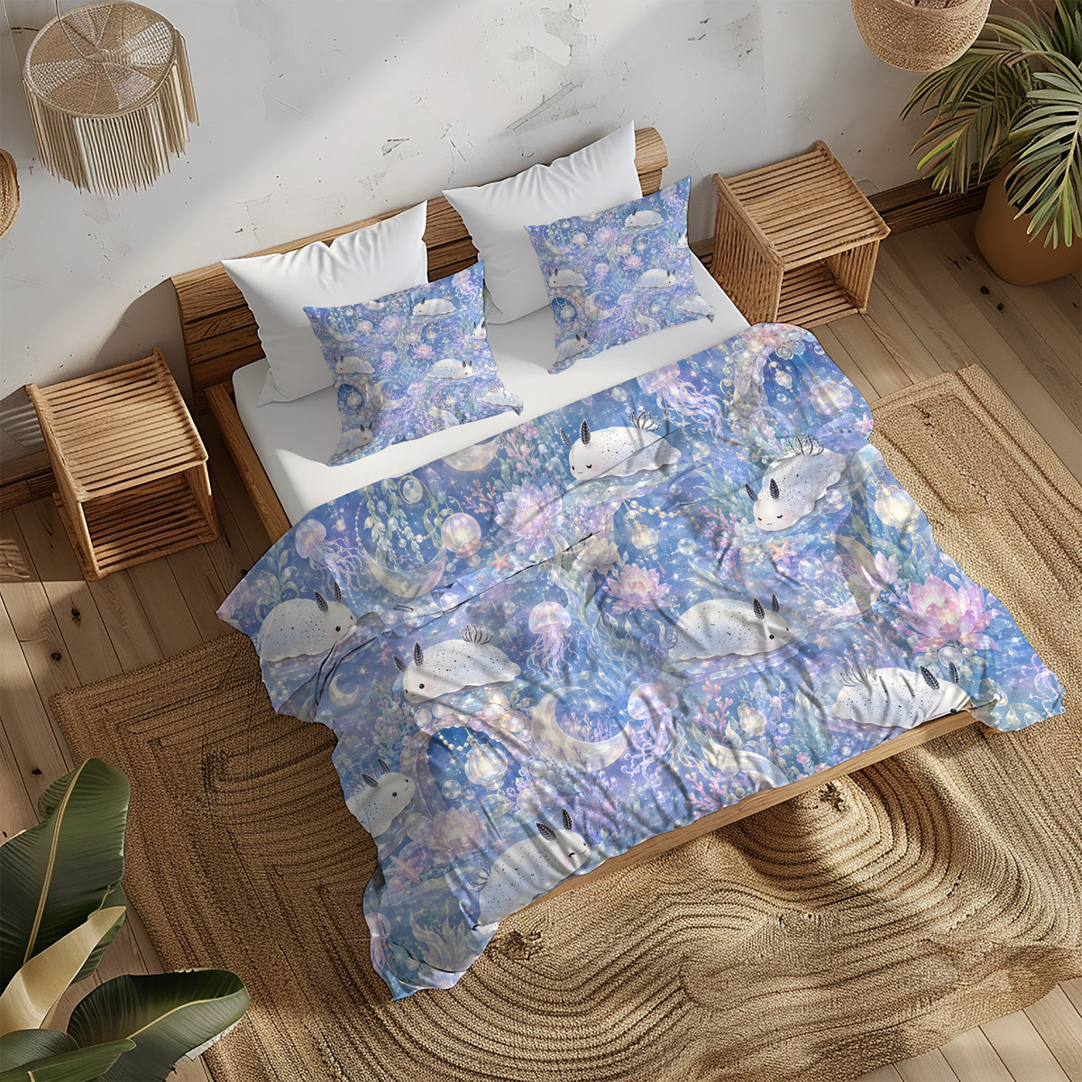 Sea Bunny Duvet Cover Set - Print 8
