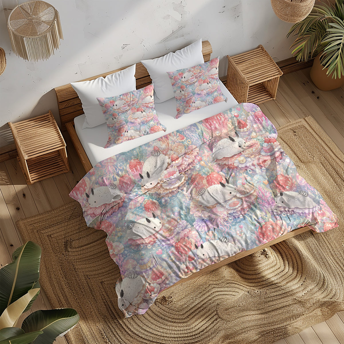 Sea Bunny Duvet Cover Set - Print 14
