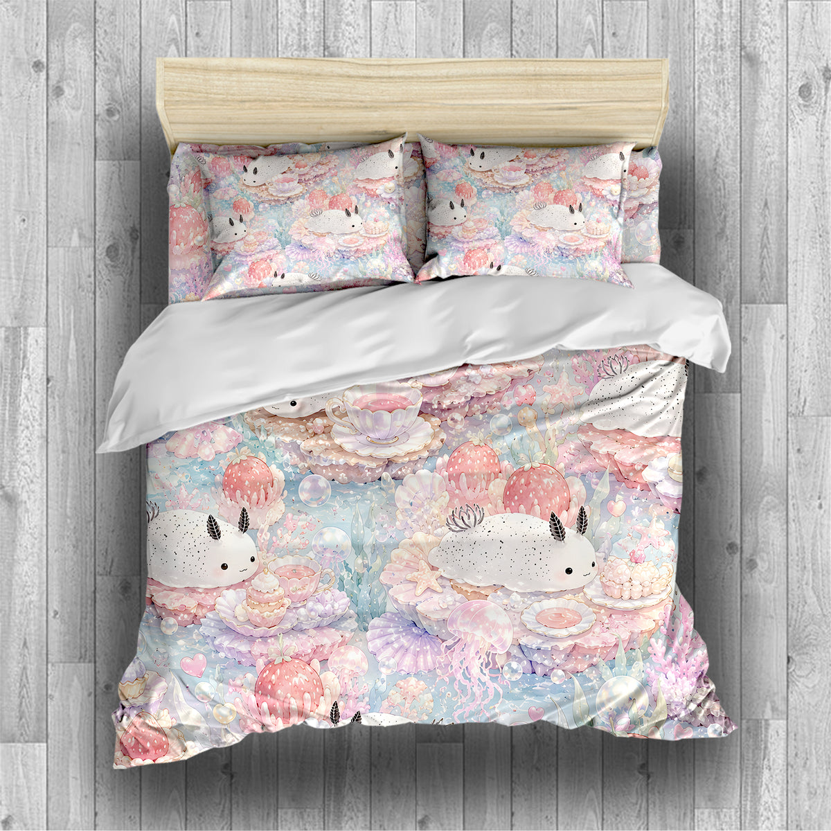 Sea Bunny Duvet Cover Set - Print 13