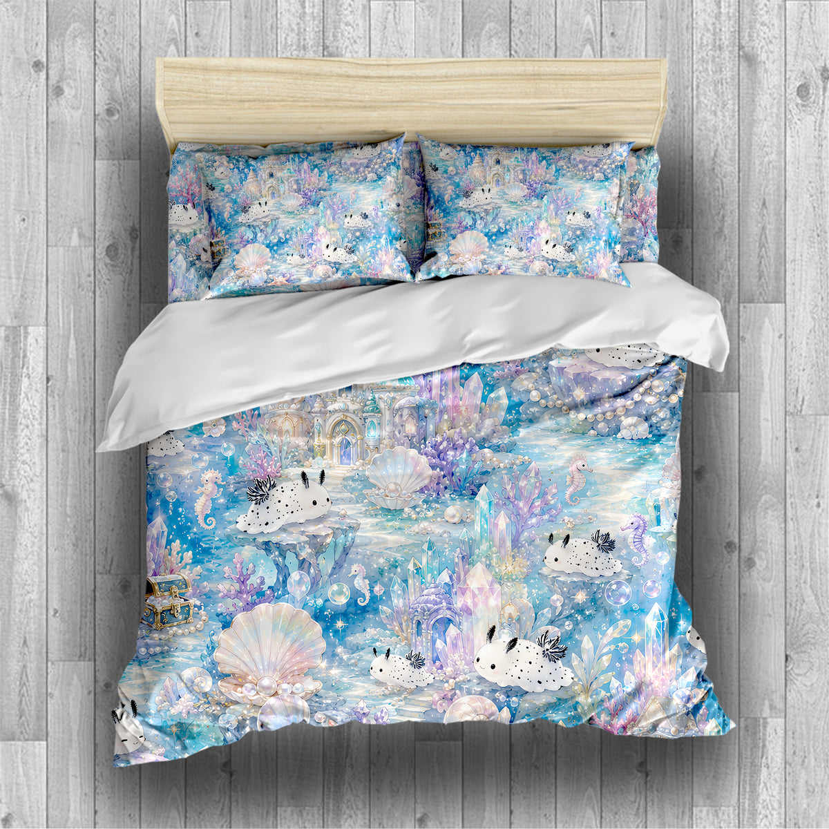 Sea Bunny Duvet Cover Set - Print 19