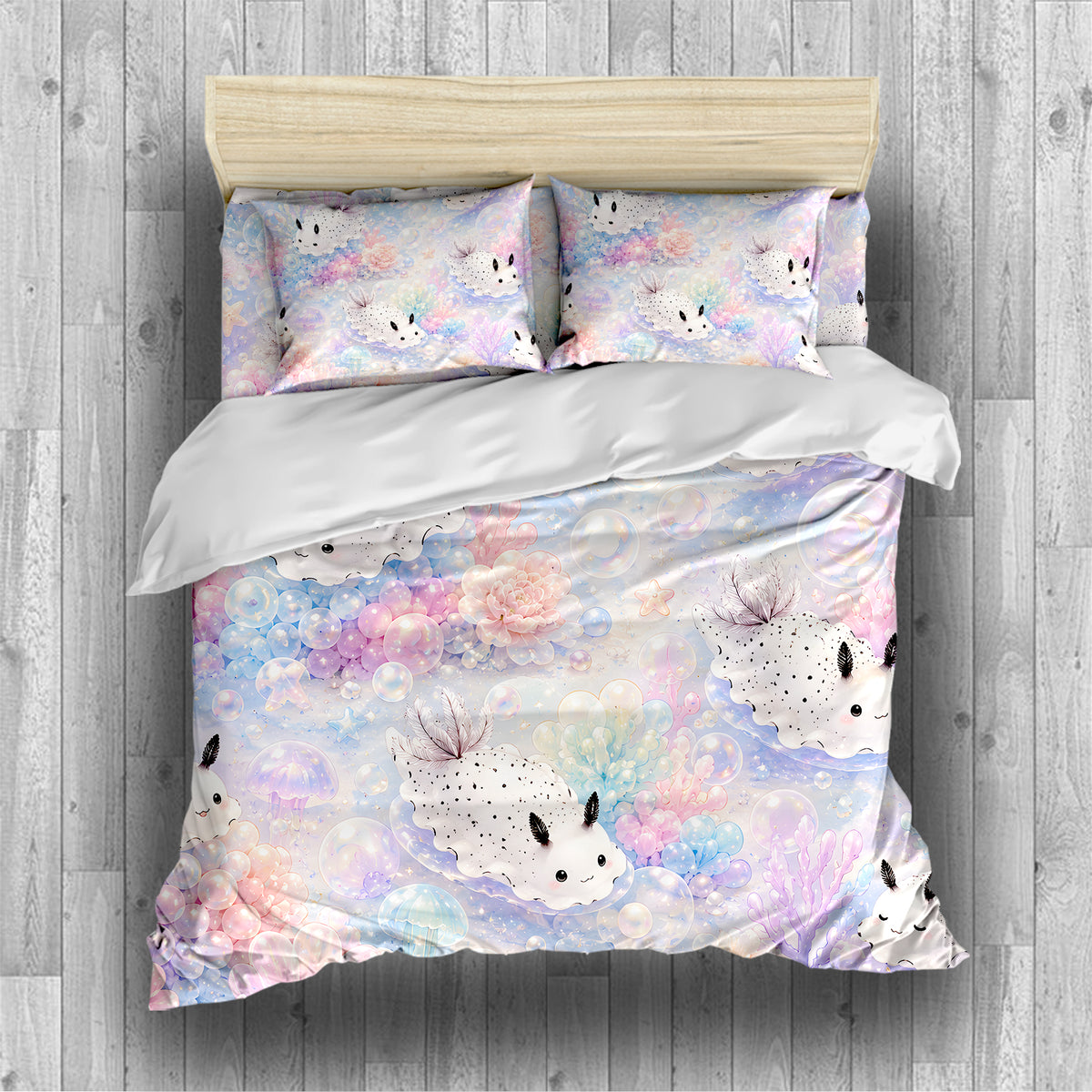 Sea Bunny Duvet Cover Set - Print 25