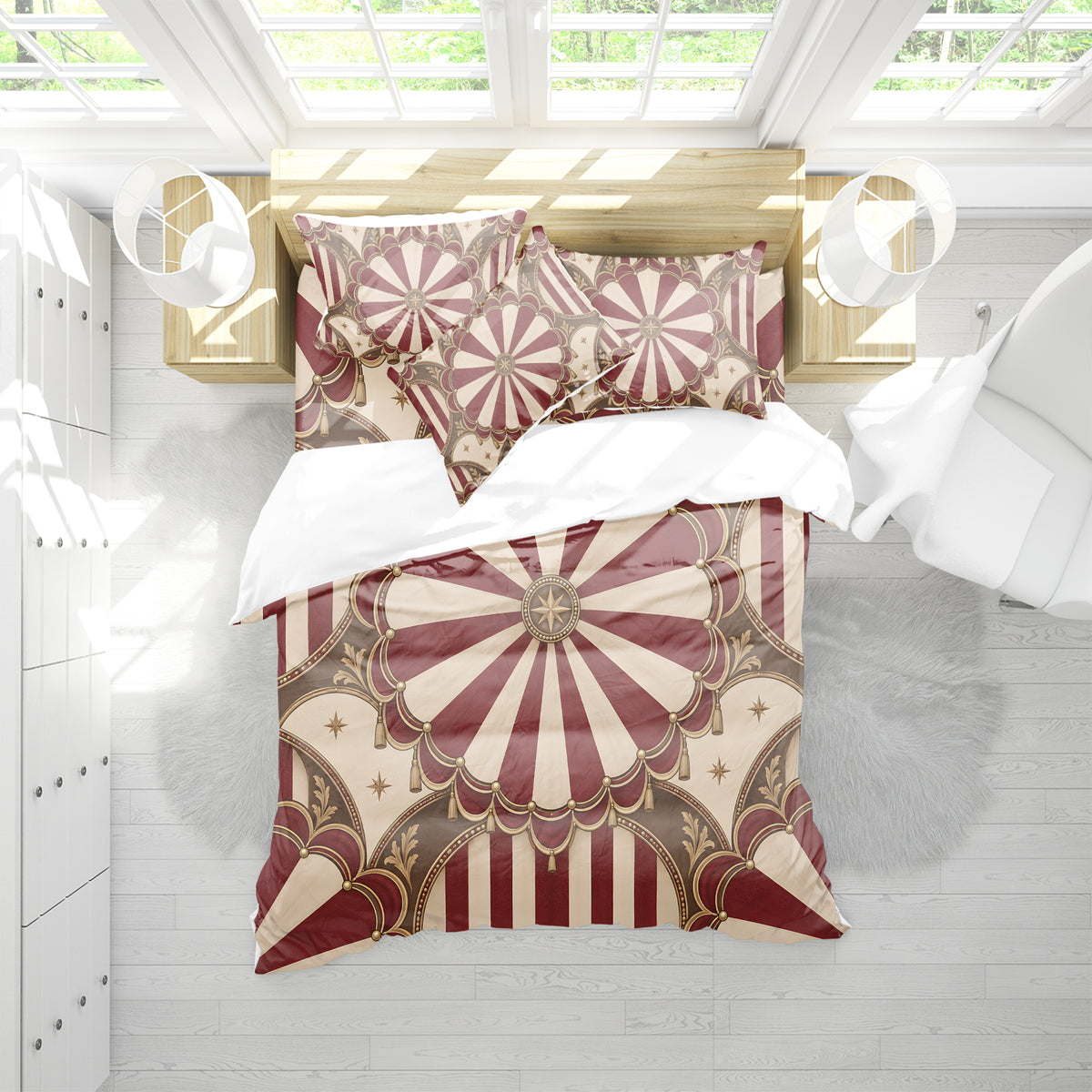 Circus Carnival Duvet Cover Set - Print 5