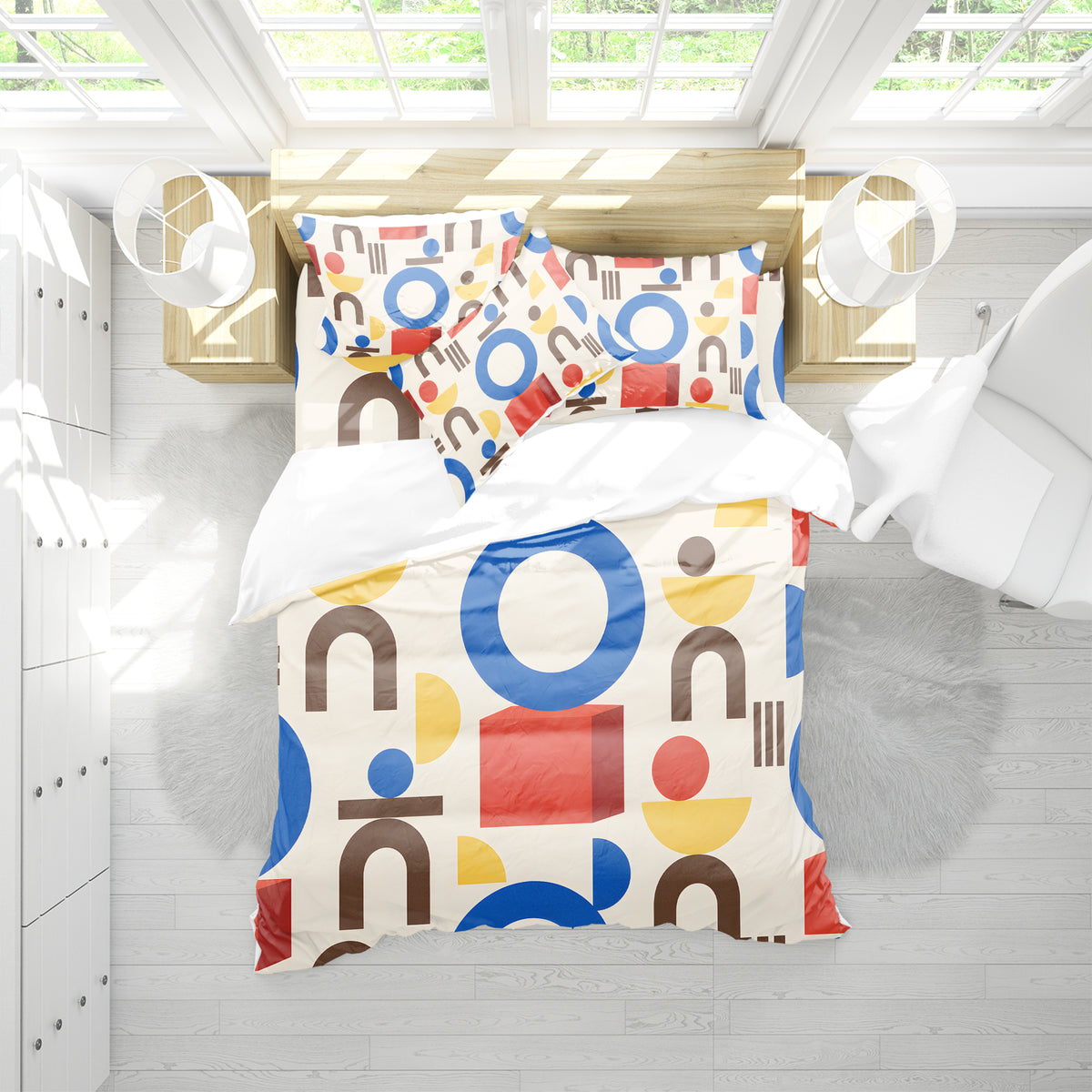 Circus Carnival Duvet Cover Set - Print 17