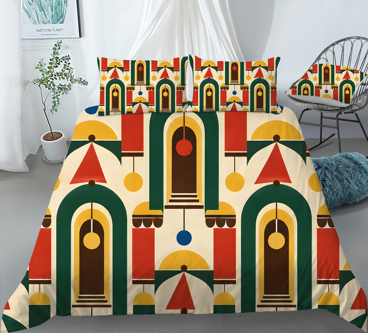 Circus Carnival Duvet Cover Set - Print 21