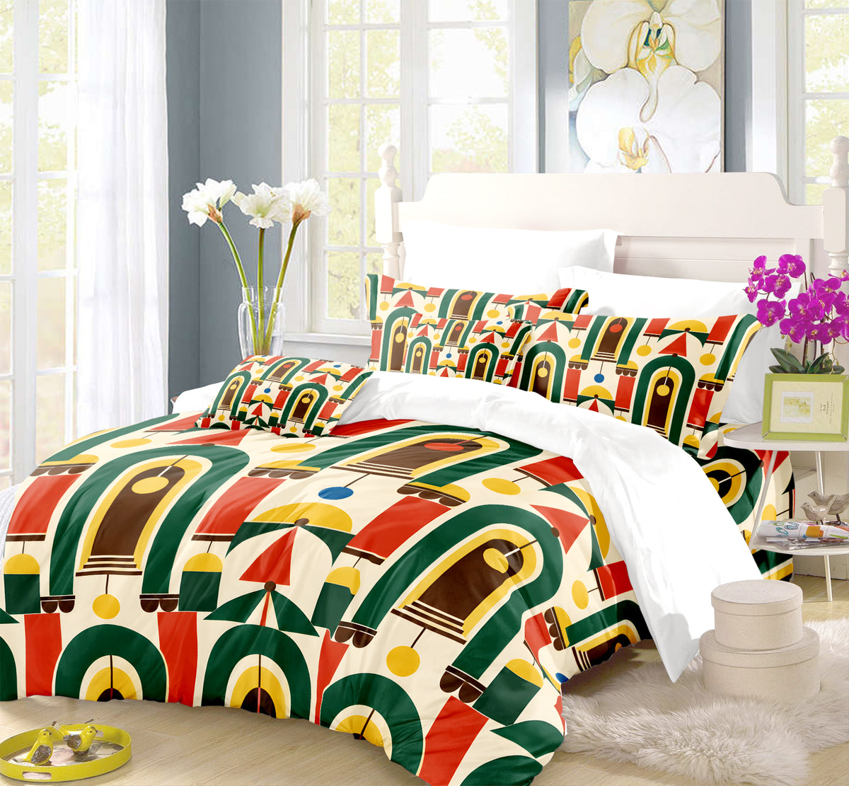 Circus Carnival Duvet Cover Set - Print 24