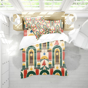 Circus Carnival Duvet Cover Set - Print 23