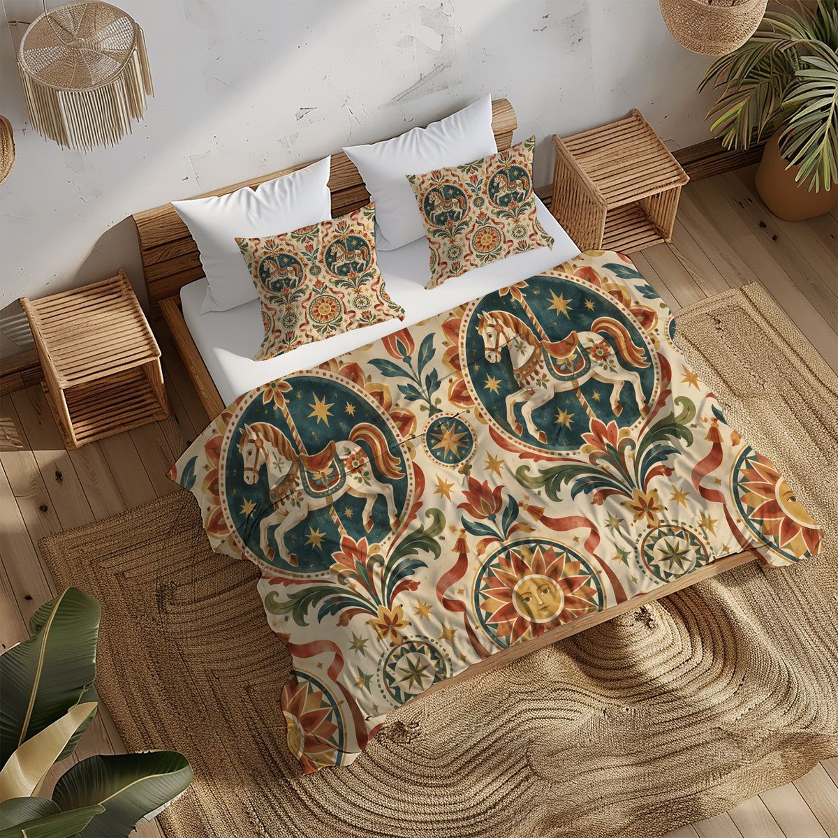 Circus Carnival Duvet Cover Set - Print 26