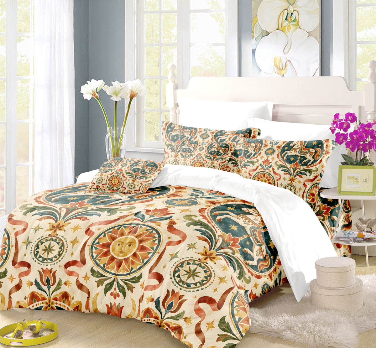 Circus Carnival Duvet Cover Set - Print 30