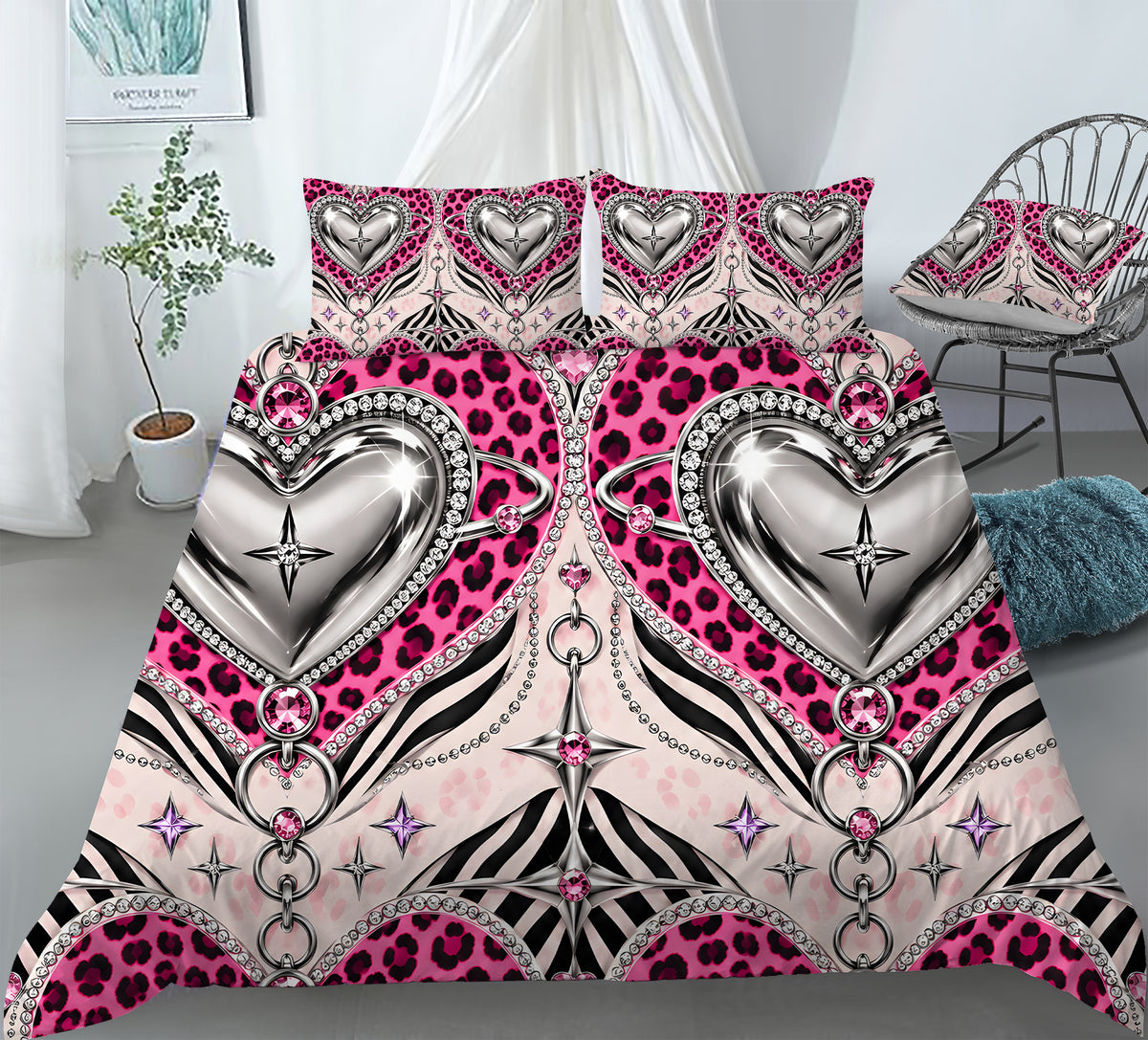 McBling Duvet Cover Set - Print 3