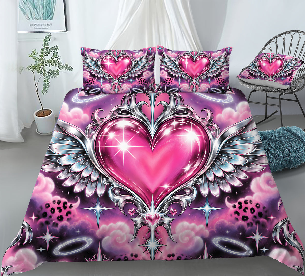 McBling Duvet Cover Set - Print 27