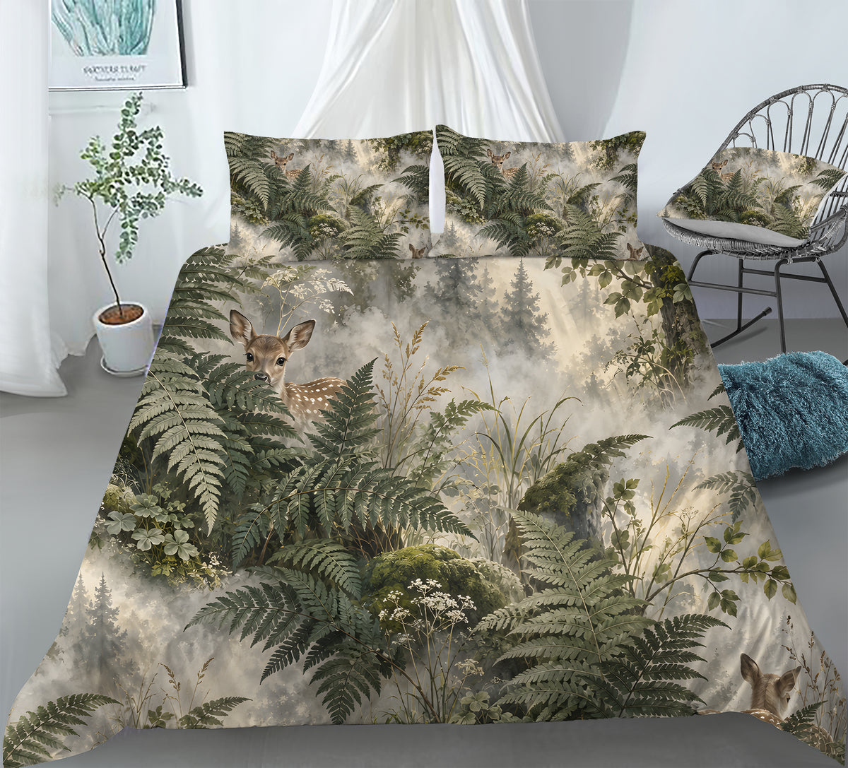 Deer Aesthetic Duvet Cover Set - Print 3