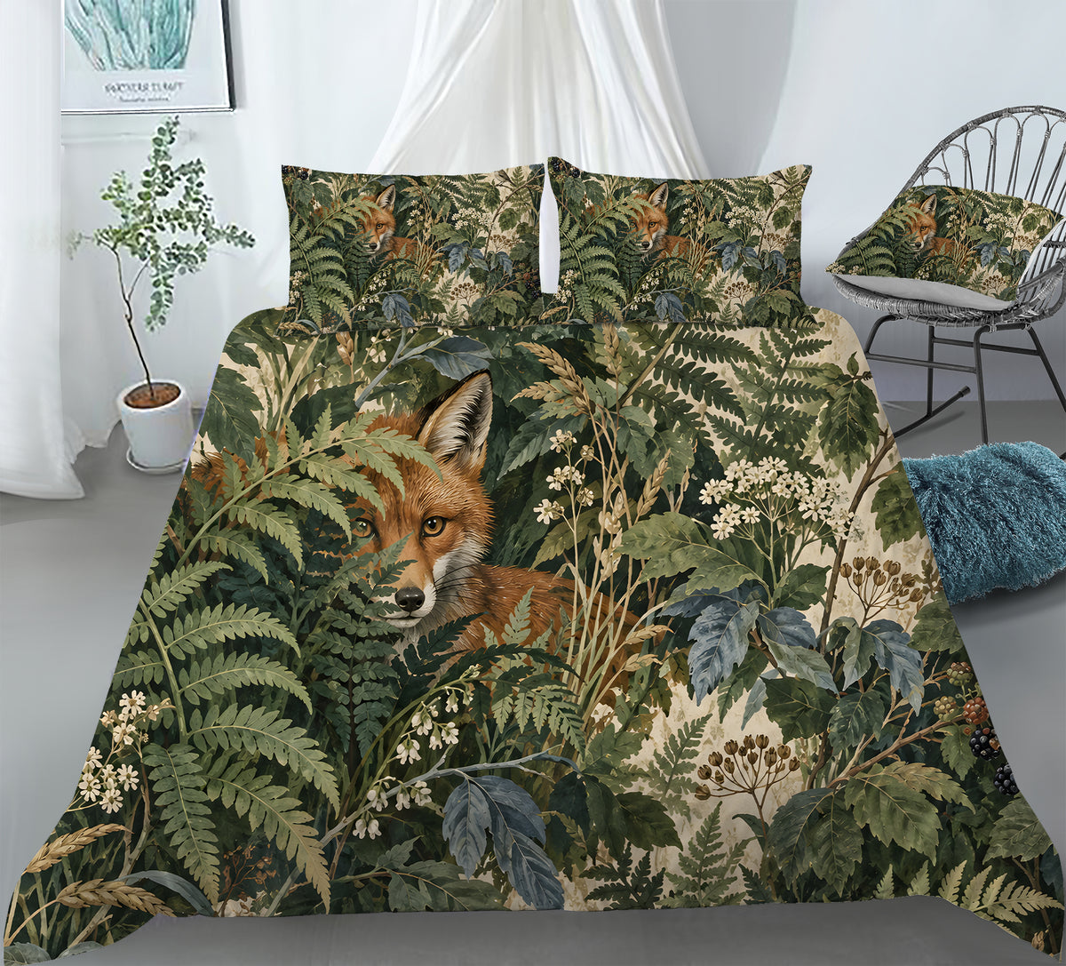 Deer Aesthetic Duvet Cover Set - Print 9