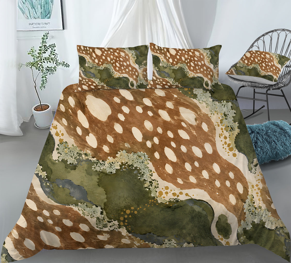 Deer Aesthetic Duvet Cover Set - Print 15