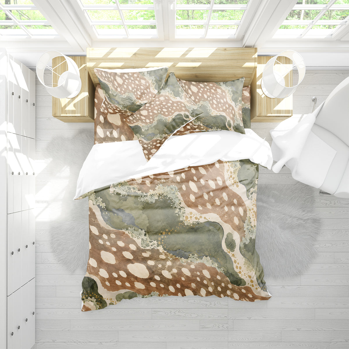 Deer Aesthetic Duvet Cover Set - Print 17