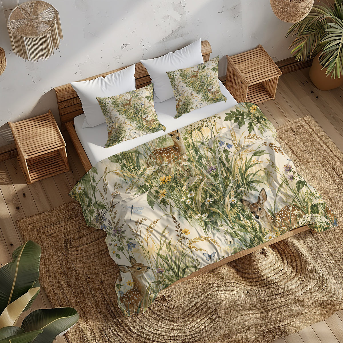 Deer Aesthetic Duvet Cover Set - Print 32