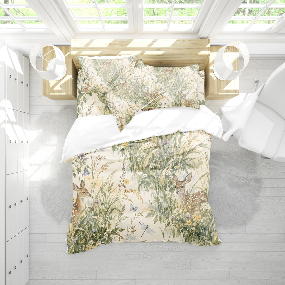Deer Aesthetic Duvet Cover Set - Print 35