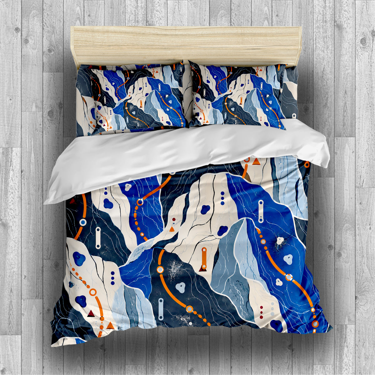 Sapphic Trail Utility Duvet Cover Set - Print 7