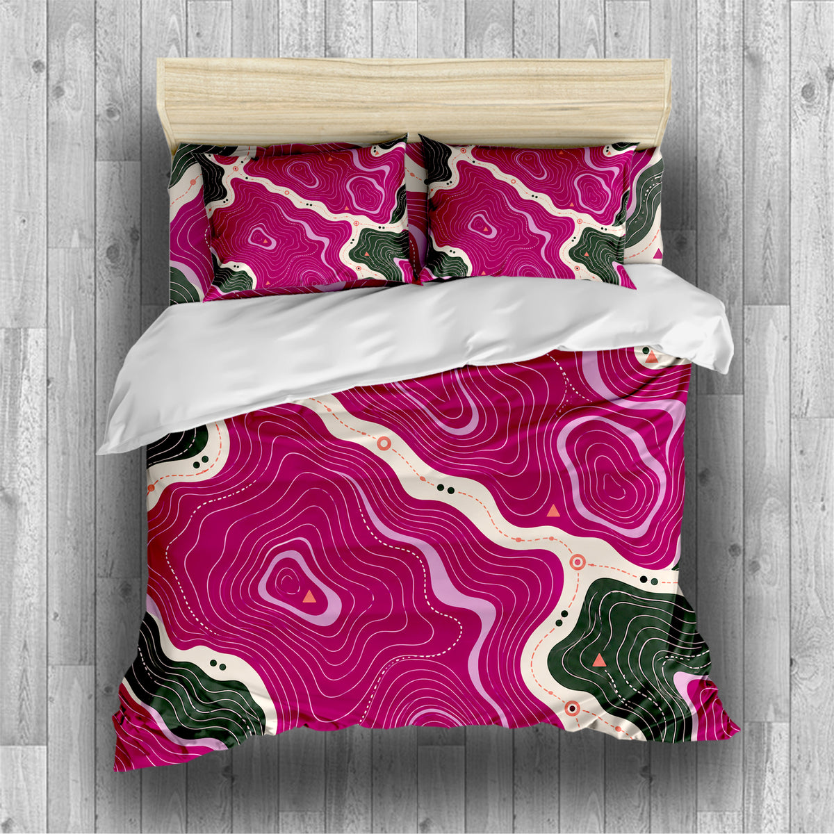 Sapphic Trail Utility Duvet Cover Set - Print 13