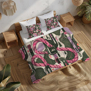 Sapphic Trail Utility Duvet Cover Set - Print 20