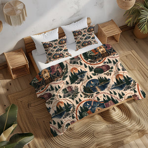 Sapphic Trail Utility Duvet Cover Set - Print 26