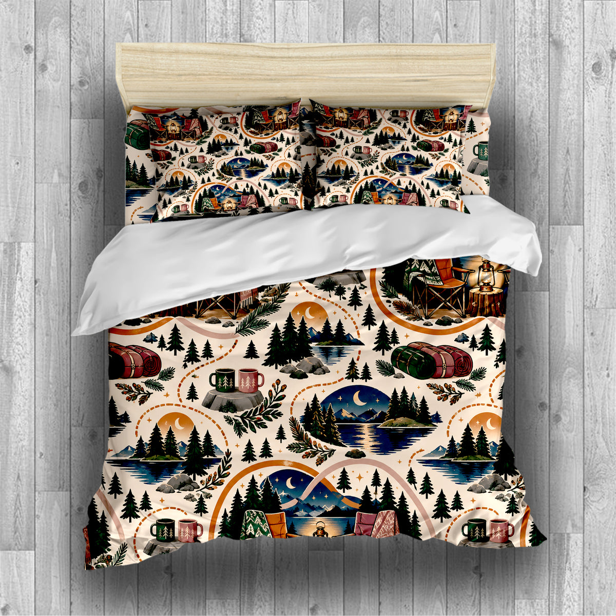 Sapphic Trail Utility Duvet Cover Set - Print 25